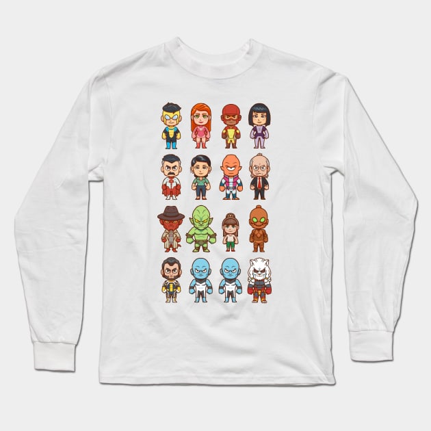 Hero Cast Long Sleeve T-Shirt by Andriu